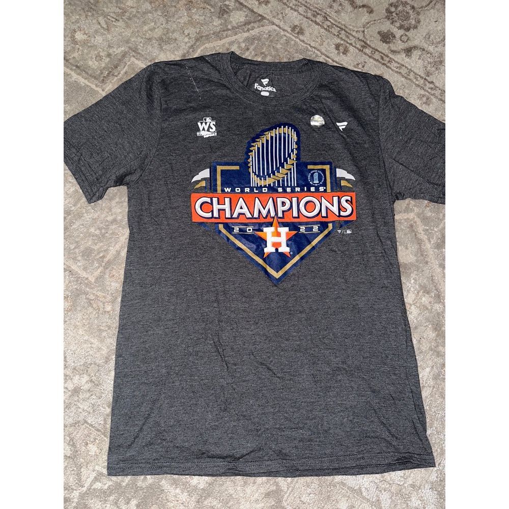 Houston Astros Texas Short Sleeve Fanatics Gray T Shirt M NWOT Sporty